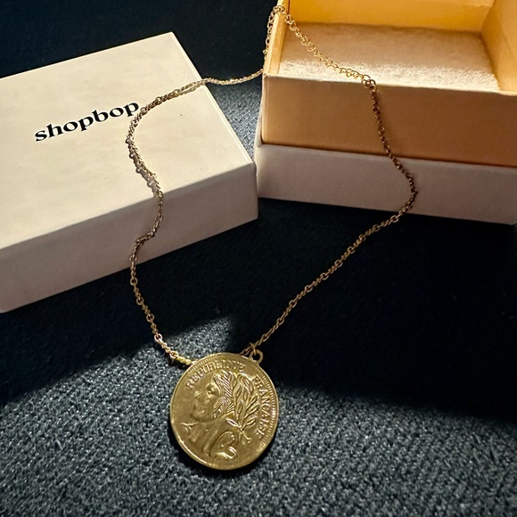 Cloverpost Rink Necklace | Coin Necklace - Picture 1 of 5
